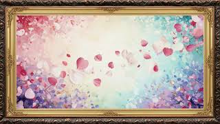 Valentine Heart Blossom 4K ❤️ Romantic Luxury TV Frame Art | Pink & Gold Screensaver (1 Hour) screenshot 2