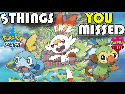 5 Things You MISSED In The Pokemon Sword and Shield Trailer | Gen 8 Trailer Breakdown