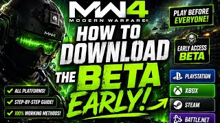 How To Download The MW4 Beta EARLY!! ( PS5/XB1/ BATTLE.NET ) SUPER EASY!! 