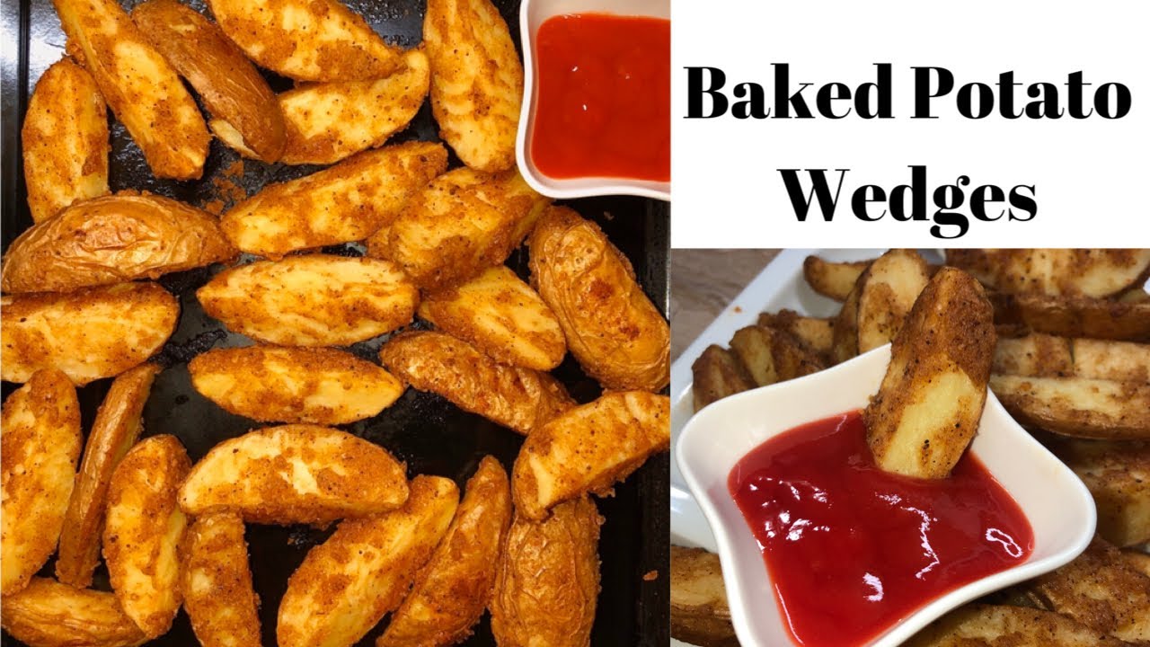 How to make POTATO WEDGES Seasoned BAKED potato wedges Mickey Mixes