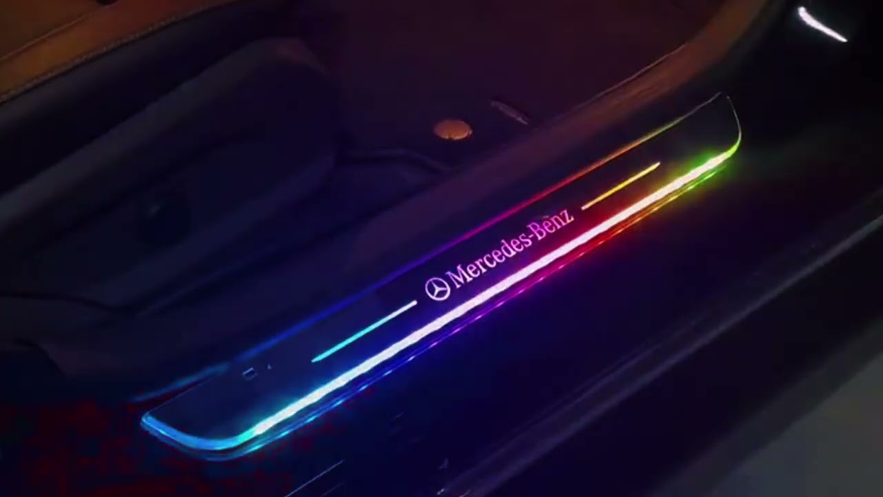 LED Mercedes-Benz Einstiegsleisten Beleuchtet Mit 7 Farbwechseln 