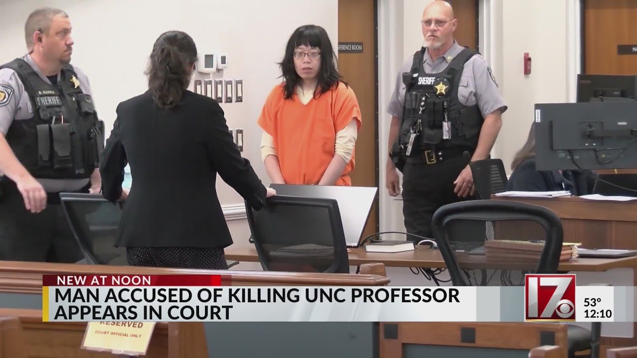Man accused of killing UNC professor appears in court - YouTube