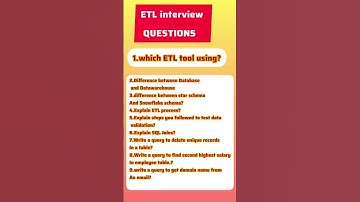 ETL Testing interview questions #etltesting #interview #seleniumwebtesting #testing