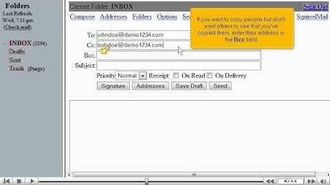 How to write an email message in SquirrelMail - Canadian Web Hosting
