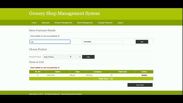 Python Django And MySQL Project on Grocery Shop Management System