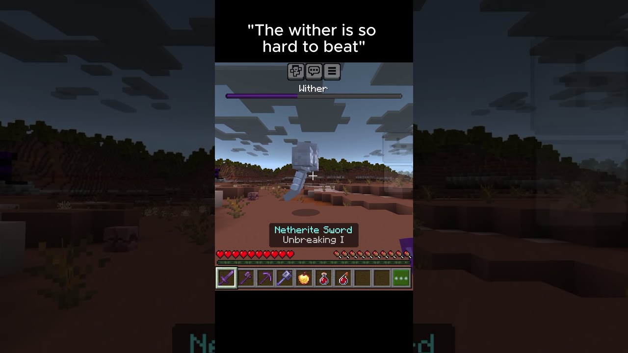 “You can’t beat the wither” 🤓 