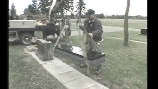 Installing a monument