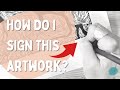 How to Sign an Art Print || Art Education || Printmaking