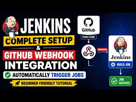 Jenkins Complete Setup & GitHub Webhook Integration | Automatically Trigger Jobs | Beginner Tutorial