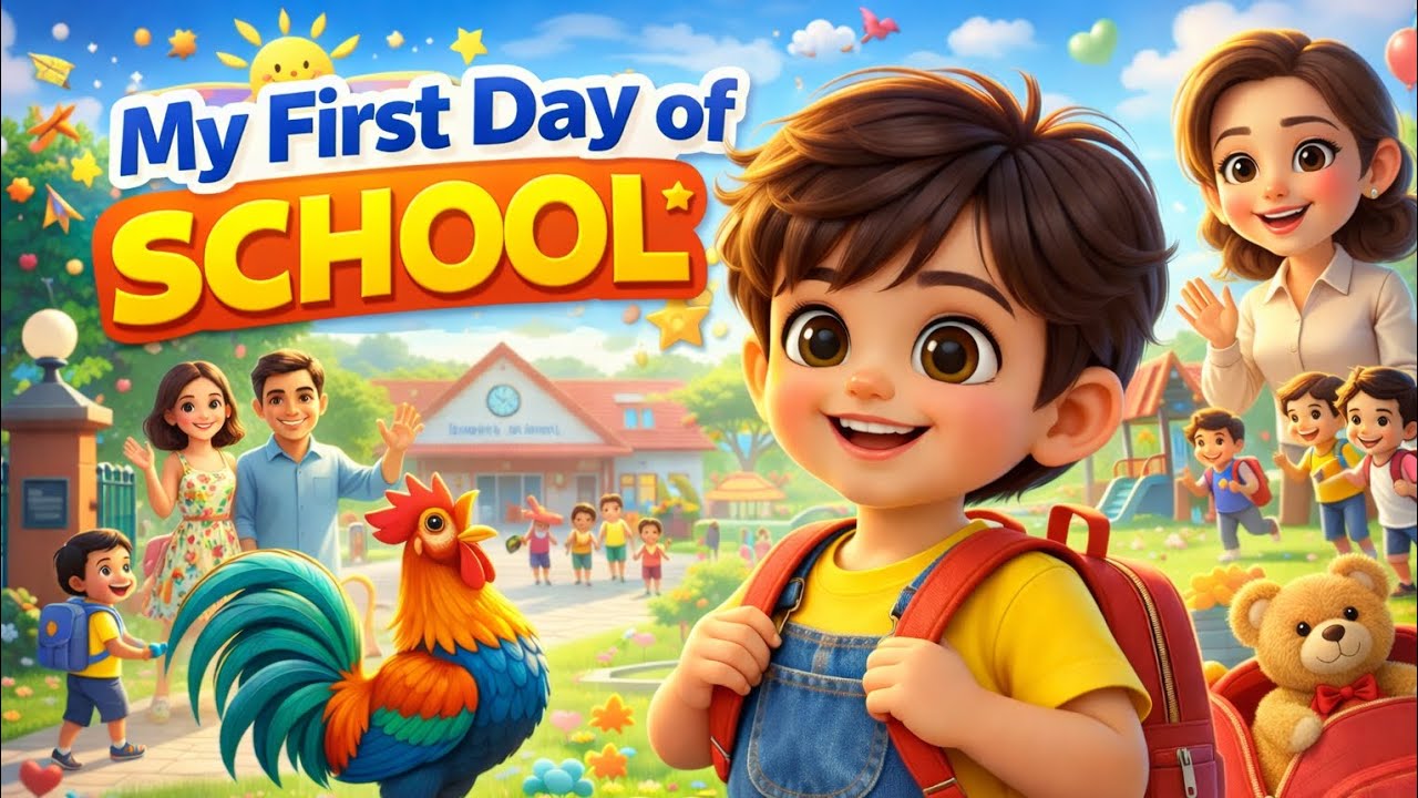 My First Day of School Song | First Day School Nursery Rhyme | Kids ...