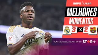 Vinicius Jr. brilha, Bellingham decide no fim, e Real Madrid vence o Barcelona de virada por LALIGA