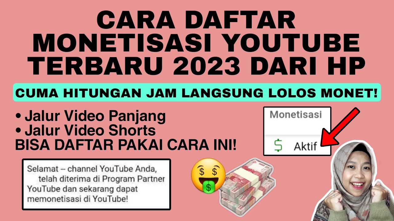 CARA DAFTAR MONETISASI YOUTUBE 2023 DARI HP