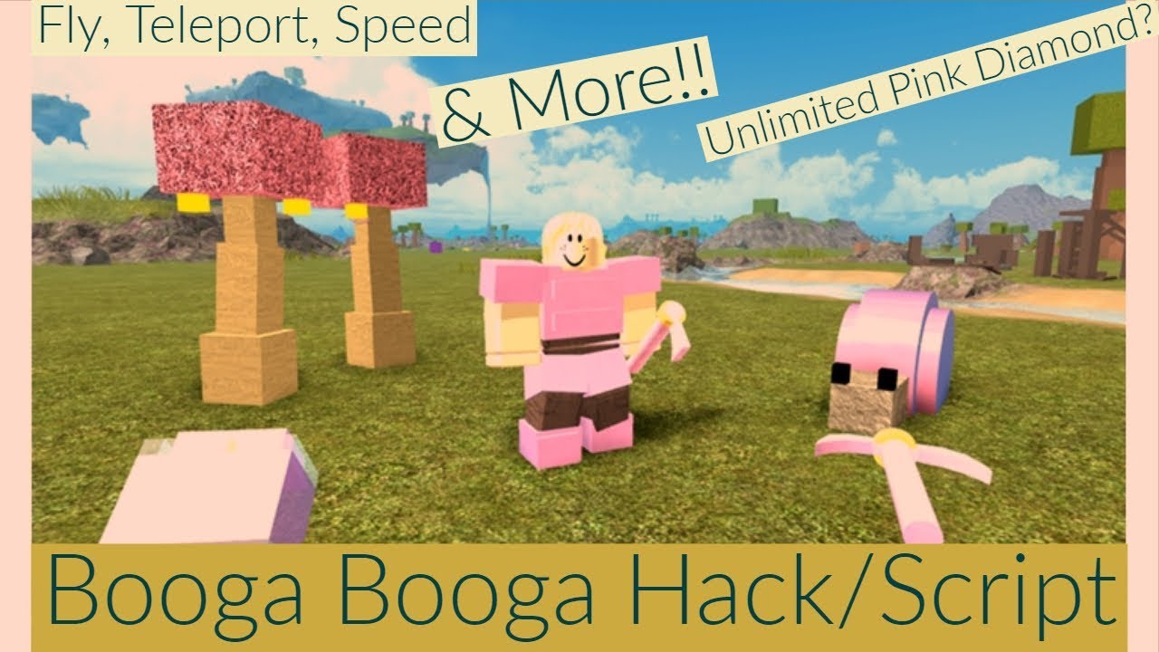 New Booga Booga Hack Script Admin Unlimited Diamonds Tp Spam Craft Any Item Speed More Youtube - roblox booga booga admin script hack