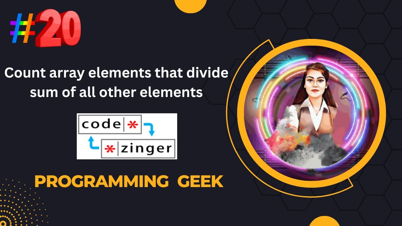 Count array elements that divide sum of all other elements ...