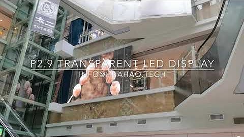 P2.9 transparent LED Screen, Indoor LED video wall Advertising