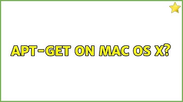 apt-get on Mac OS X?