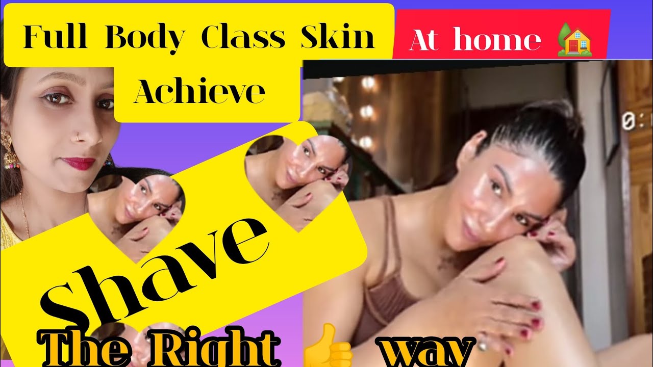 My Full body & Face shaving cream, routine/without razor 🪒 Bumps/ingrown hair/strawrry lags 