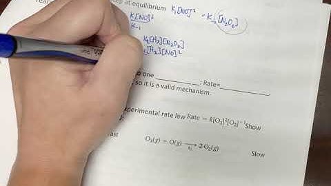 Validating a Reaction Mechanism with Fast Initial Step