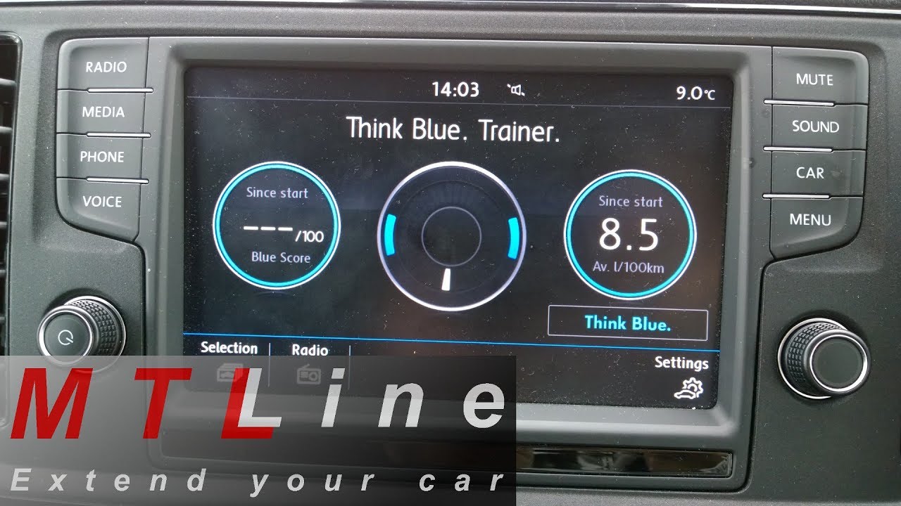 think blue trainer volkswagen