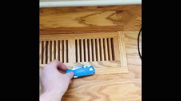 Removing wood vent registers