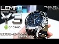 Edge-2-Edge Screen? Smartwatch LEMFO Y3 ⌚ (In-Depth Review) 1.39" OLED, Leather Strap // by s7yler