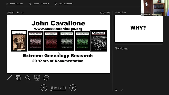 John Cavallone part 5 of 5 Genealogy Conference 2022