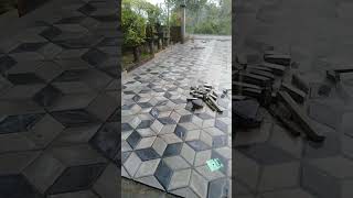 Pasang paving blok 3d model baru