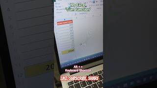 Amazing Keyboard Shortcut for SUM Data in Ms-Excel | एक्सेल में SUM के लिए शानदार शॉर्टकट #excel