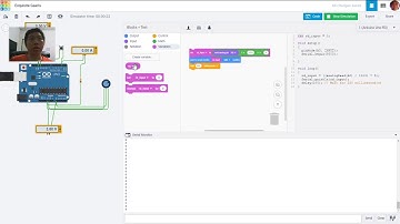 TINKERCAD : Circuit Arduino EP5 A0 Analog input to serial monitor.