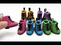 DIY Miniature Craft - Mini Glitter Shoes Boots Sneakers