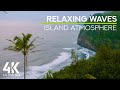 Soothing Sound of Ocean Waves for Stress Relief &amp; Rest - 4K Relaxing Ocean View with Palm Trees