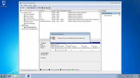 How to Shrink Hard Drive size on Windows 7