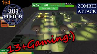 Wave 30-86 Military Base (Hard Mode) ZOMBIE ATTACK /164 ~ Let's Play ROBLOX