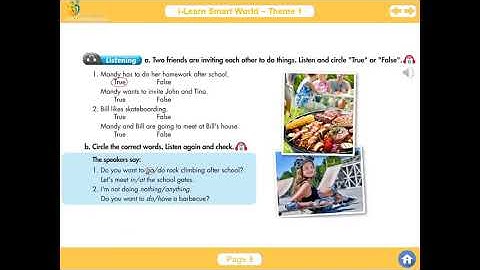 I LEARN SMART WORLD 8 :THEME 1-LESSON 3