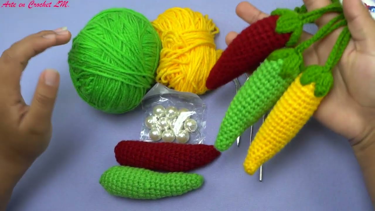 TUTORIAL DE AJÍ A CROCHET MUY FACIL DE TEJER PASO A PASO