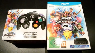 Unboxing Super Smash Bros. for Wii U + GC adapter + GC controller