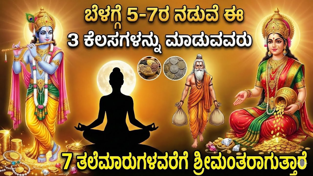 ಬೆಳಗ್ಗೆ 5–7ರ ನಡುವೆ ಮಾಡುವ ಈ 3 ಆಧ್ಯಾತ್ಮಿಕ ಅಭ್ಯಾಸಗಳು: ಶ್ರೀಕೃಷ್ಣ ಉಪದೇಶದಂತೆ ಸಮೃದ್ಧಿ ಮತ್ತು ಶಾಂತಿಯ ಮಾರ್ಗ