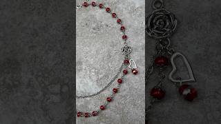 Learn how you can make this pretty Valentine’s Day necklace @MistyMoonDesigns