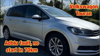 Volkswagon Touran, Adblu fault P203B00 reductant level sensor circuit 