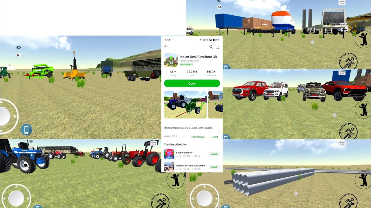 🎮 All Cheat Codes in 1 Video ! | Indian Desi Simulator 3D 🚜🚗