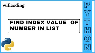 find index value of number in list using python Profile