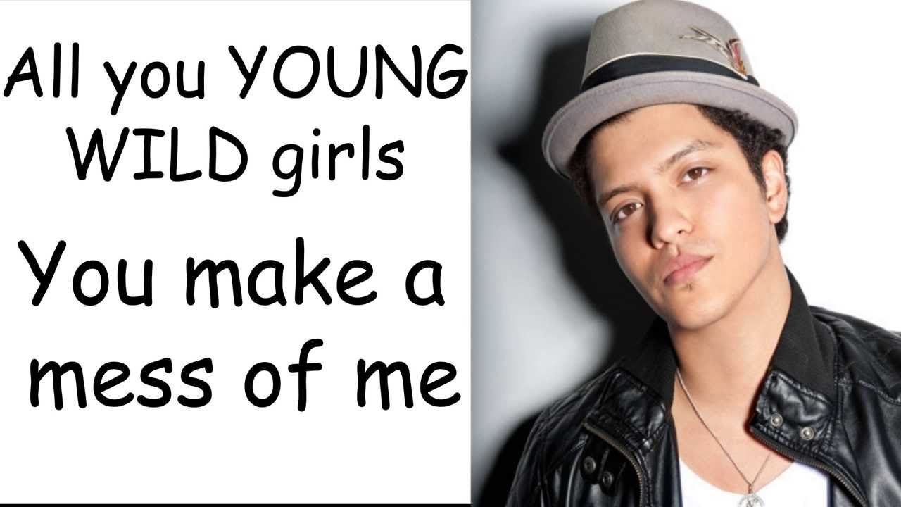 Young Girls Lyrics by Bruno Mars HD YouTube