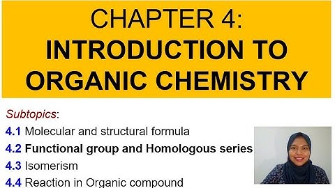Matriculation Chemistry Lecture Subtopic 4.2 Semester 2