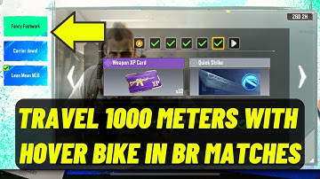 Travel 1000 meters with a Hover Bike in BR Matches Cod Mobile | Fancy Footwork Event | CODM
