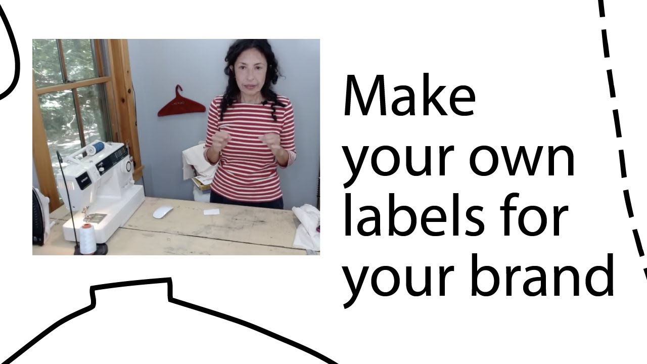 How to make labels for Products Brand your sewing creations YouTube