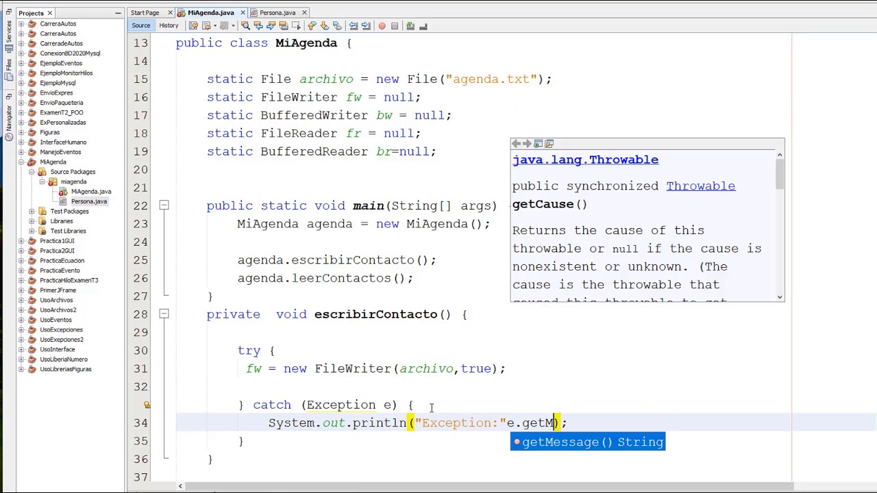Flujo de Archivos Java (agenda) parte1 - YouTube