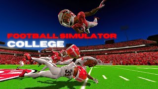 FOOTBALL SIM WITH COLLEGE TEAMS 😱 ( MORE CTE)