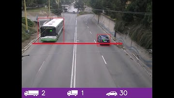 Traffic counting based on OpenCV