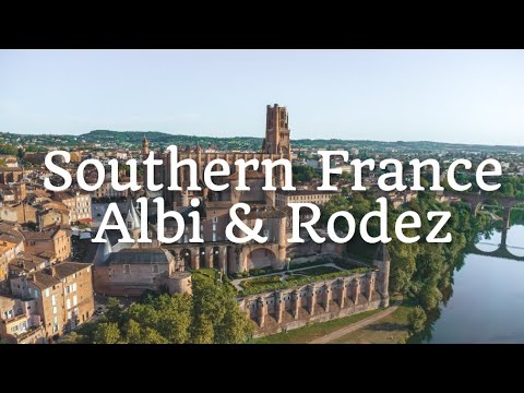 Southern France - Albi and Rodez Drone 4K video