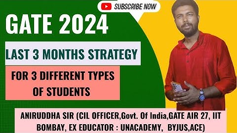 GATE 2024 3 Months Strategy #aniruddhasir #gate2024 #civil #youtube #iit #psu #nit  #environmental